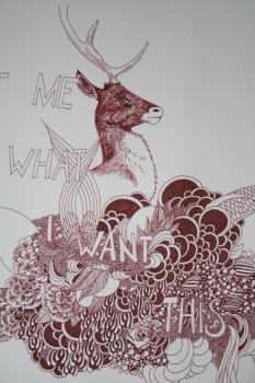 Let Me Get What I Want This Time - in progress - detail. Click to see next image.